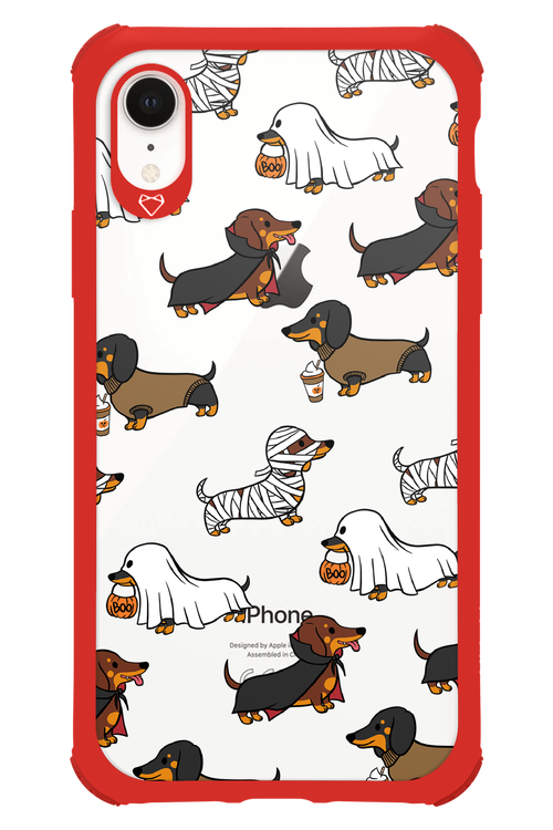Scary Dachshund (Transparent) - Apple iPhone XR