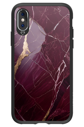Burgundy Marble - Apple iPhone X