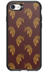 Burgundy Leopard Pattern - Apple iPhone SE 2020