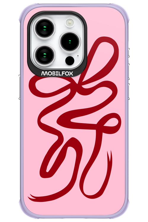 Burgundy Bow - Apple iPhone 15 Pro