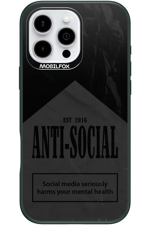 ANTI-SOCIAL (BLVCK) 2.0 - Apple iPhone 16 Pro Max