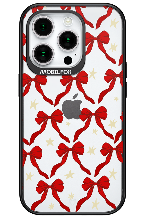 Bow & Stars (Transparent) - Apple iPhone 15 Pro