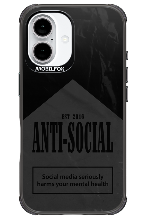ANTI-SOCIAL (BLVCK) 2.0 - Apple iPhone 16