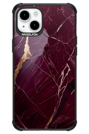 Burgundy Marble - Apple iPhone 15 Plus