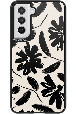 Monochrome Flowerss - Samsung Galaxy S21 FE