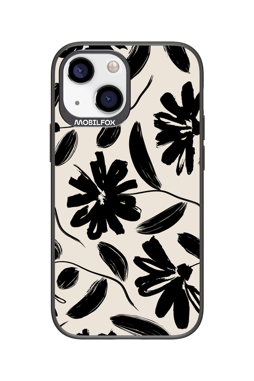 Monochrome Flowerss 2.0 - Apple iPhone 13 Mini