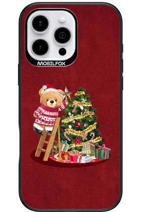 Christmas Bear (Burgundy) - Apple iPhone 16 Pro Max