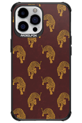 Burgundy Leopard Pattern - Apple iPhone 13 Pro Max