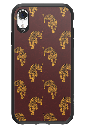Burgundy Leopard Pattern - Apple iPhone XR