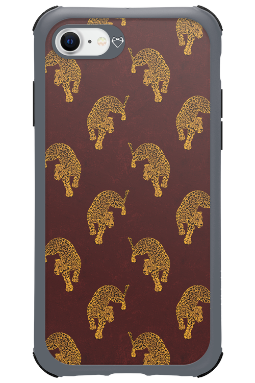 Burgundy Leopard Pattern - Apple iPhone 7