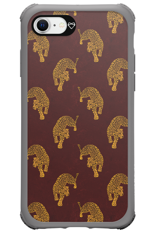 Burgundy Leopard Pattern - Apple iPhone SE 2020