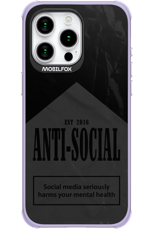 ANTI-SOCIAL (BLVCK) 2.0 - Apple iPhone 15 Pro Max