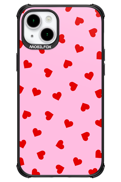 Sprinkle Heart Pink - Apple iPhone 15 Plus