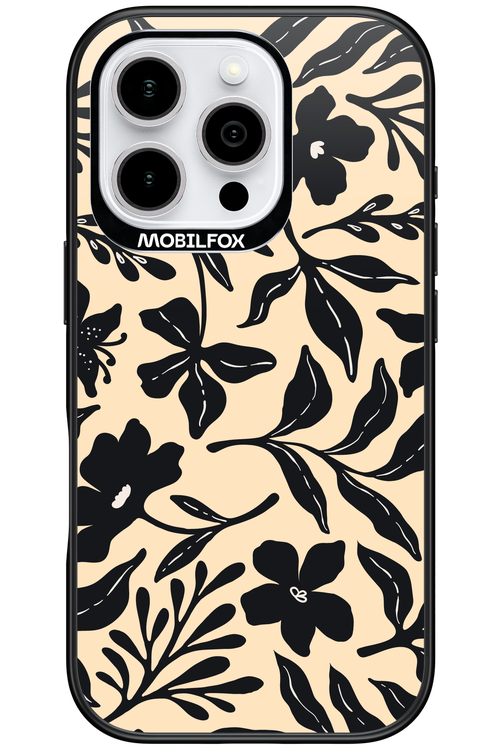 Black Flowers 2.0 - Apple iPhone 16 Pro