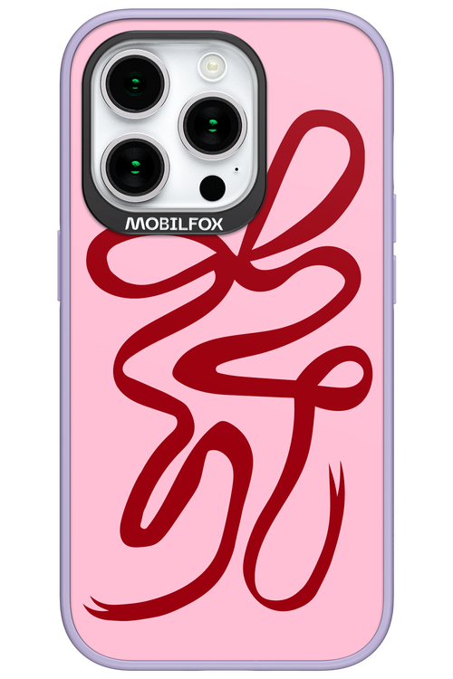 Burgundy Bow - Apple iPhone 15 Pro