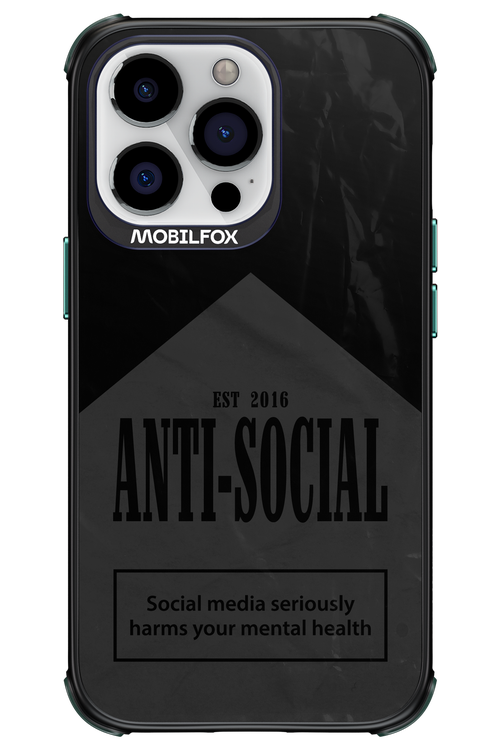 ANTI-SOCIAL (BLVCK) 2.0 - Apple iPhone 13 Pro