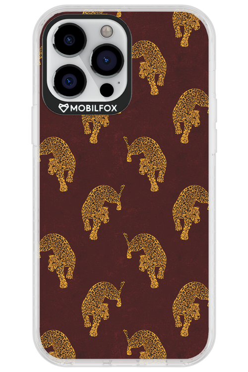 Burgundy Leopard Pattern - Apple iPhone 13 Pro Max