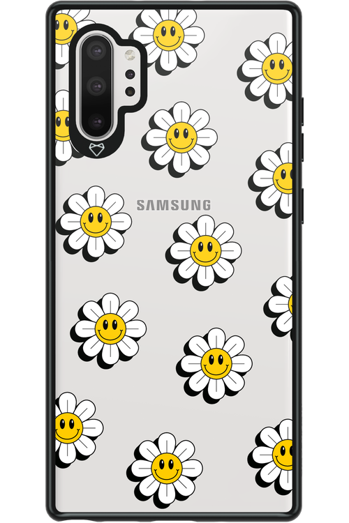 Smiley Flowers Transparent - Samsung Galaxy Note 10+