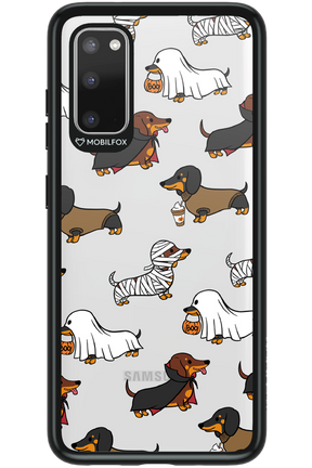 Scary Dachshund (Transparent) - Samsung Galaxy S20