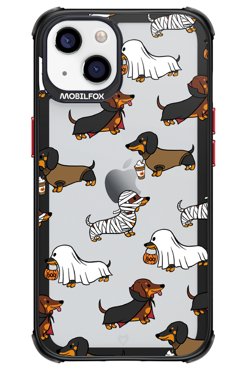 Scary Dachshund (Transparent) - Apple iPhone 13