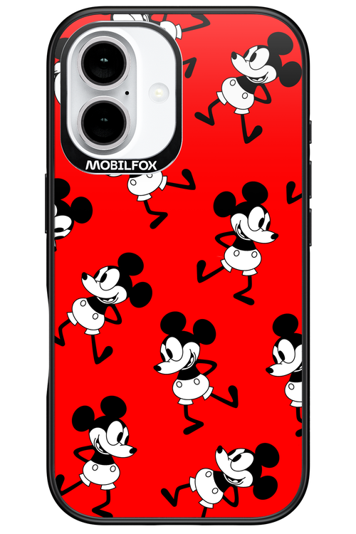 Iconic Mouse (red pattern) - Apple iPhone 16