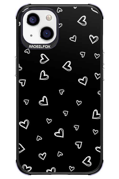 Monochrome Hearts 2.0 - Apple iPhone 13