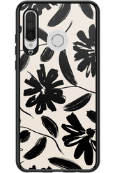 Monochrome Flowerss - Huawei P30 Lite