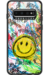 Crayon Smiley Colorful - Samsung Galaxy S10