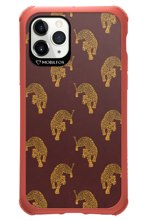 Burgundy Leopard Pattern - Apple iPhone 11 Pro
