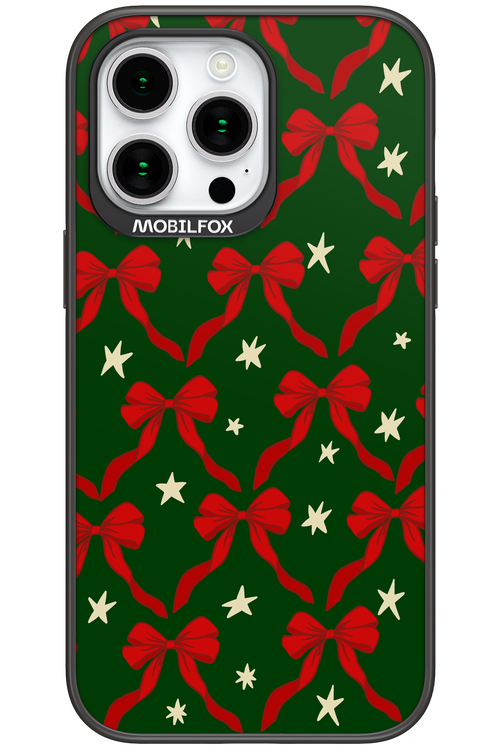 Bow & Stars (Green) - Apple iPhone 15 Pro Max
