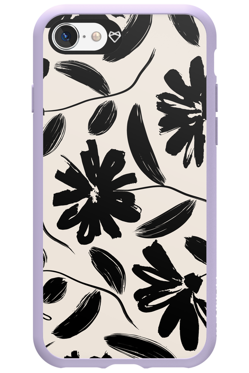 Monochrome Flowerss 2.0 - Apple iPhone SE 2022