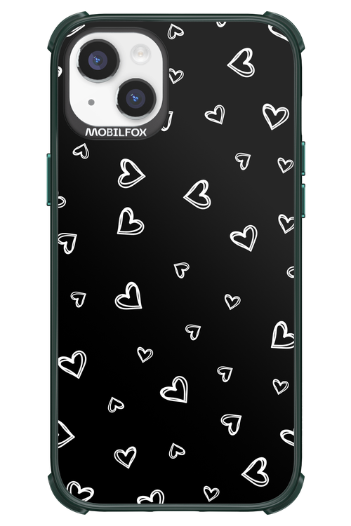 Monochrome Hearts 2.0 - Apple iPhone 14 Plus