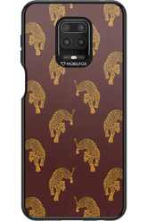 Burgundy Leopard Pattern - Xiaomi Redmi Note 9 Pro