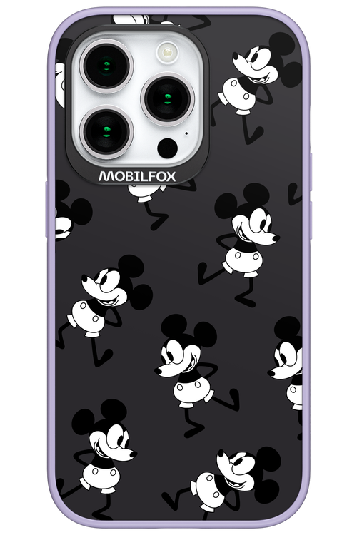 Iconic Mouse (antracite pattern) - Apple iPhone 15 Pro