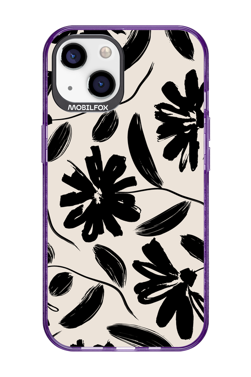 Monochrome Flowerss 2.0 - Apple iPhone 13