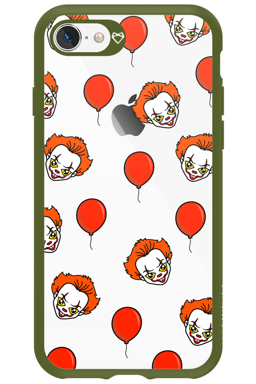 Mystery Clown (Transparent) - Apple iPhone 8