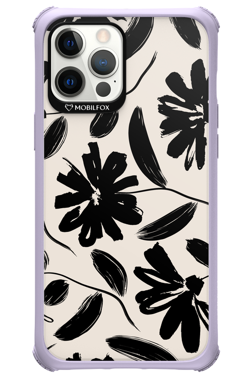 Monochrome Flowerss - Apple iPhone 12 Pro Max