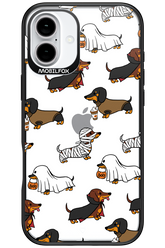 Scary Dachshund (Transparent) - Apple iPhone 16 Plus