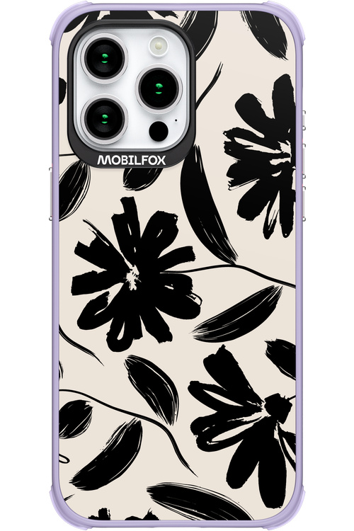 Monochrome Flowerss - Apple iPhone 15 Pro Max