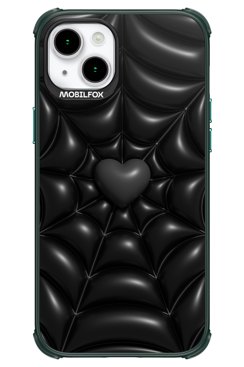 Black Spider Heart - Apple iPhone 15 Plus