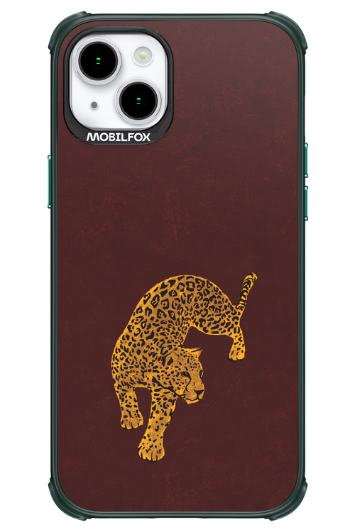 Burgundy Leopard - Apple iPhone 15 Plus