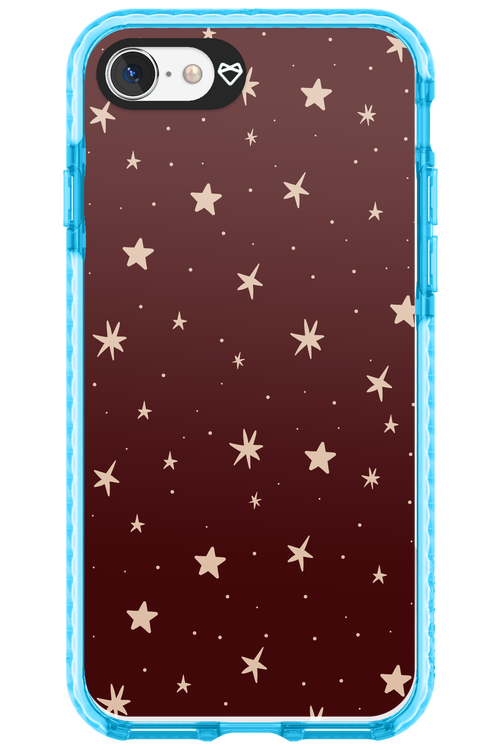 Burgundy Stars - Apple iPhone SE 2022