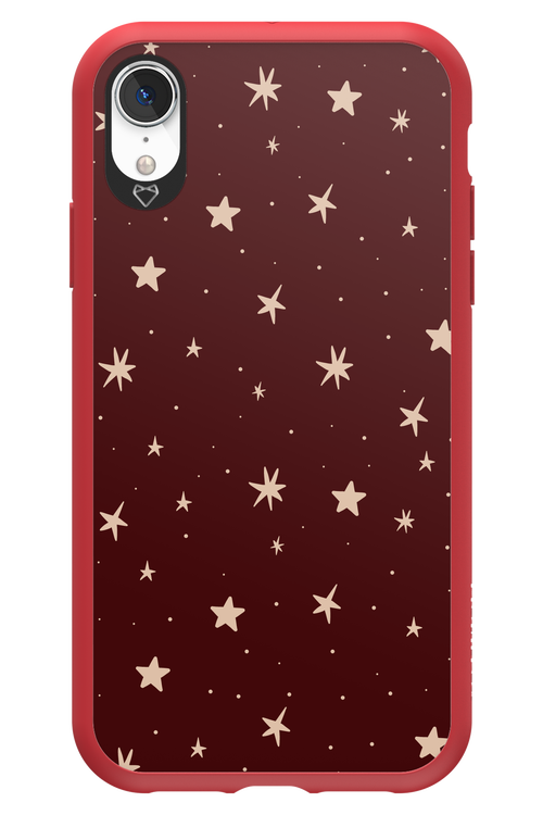 Burgundy Stars - Apple iPhone XR