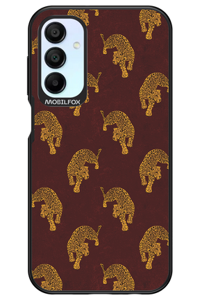 Burgundy Leopard Pattern - Samsung Galaxy A15