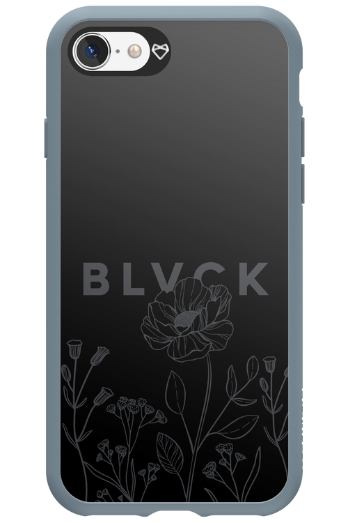 Black Flowers - Apple iPhone 8