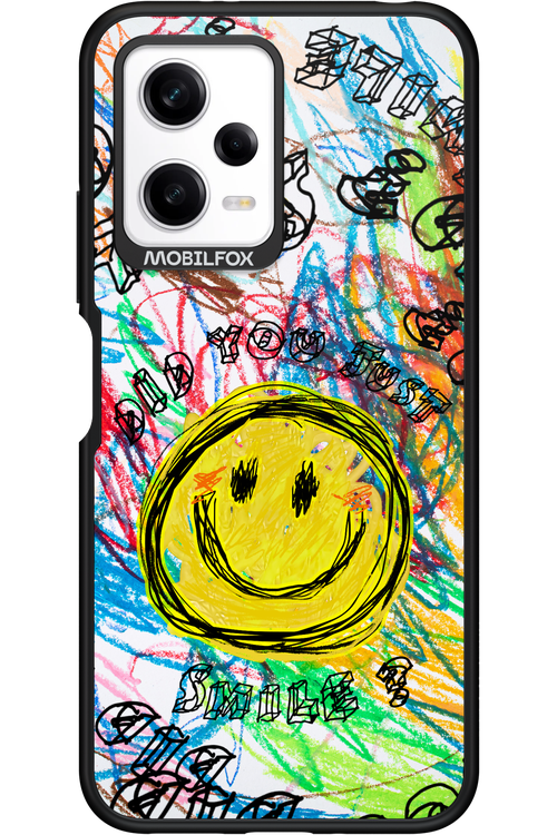 Crayon Smiley Colorful - Xiaomi Redmi Note 12 5G