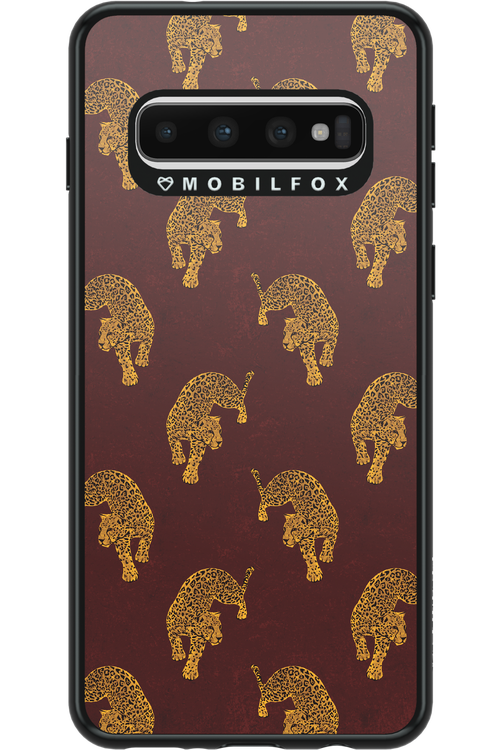 Burgundy Leopard Pattern - Samsung Galaxy S10