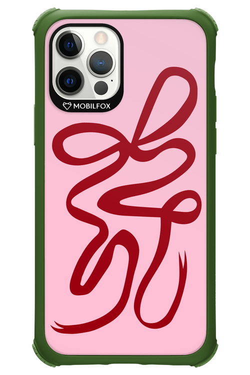 Burgundy Bow - Apple iPhone 12 Pro