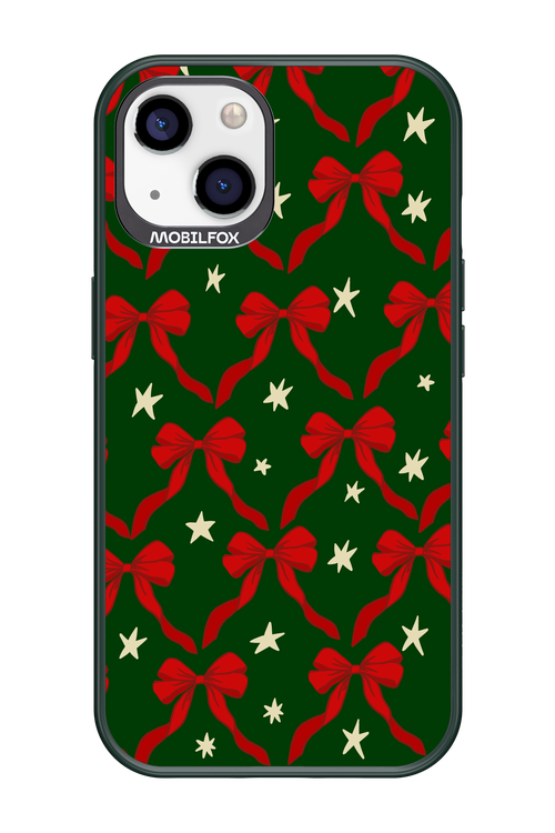 Bow & Stars (Green) - Apple iPhone 13