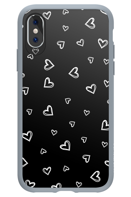Monochrome Hearts - Apple iPhone X